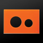 Deska ovládacího WC modulu  Loop oranžové sklo