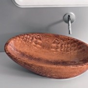 Umyvadlo na desku Biko krokodýl (Etnická kolekce)