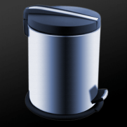 Koš s designovou drážkou. Objem 5L