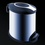 Koš s designovým kruhem. Objem 5L