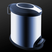 Koš s designovým kruhem. Objem 5L
