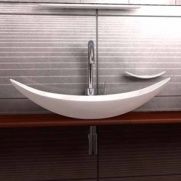 Umyvadlo na desku Muse Glacier White (Tyché kolekce)