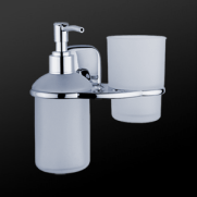 Dávkovač na mýdlo a držák pohárku s pohárkem Simona
