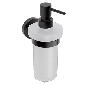 Dávkovač na mýdlo Dark s nádobkou z matného skla o objemu 230ml