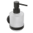 Dávkovač na mýdlo White s nádobkou z matného skla o objemu 200ml