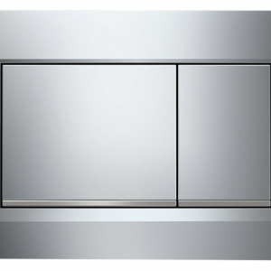 Ovládací tlačítko-lakované s matným pochromováním/ proužek pochromovaný lesklý, s povrchovou úpravou easy-to-clean