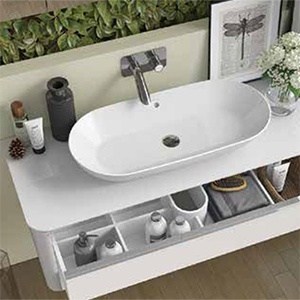 Washbasin SANILIFE | 800 x 380 x 125 | sinks | White