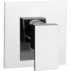 Podomítkový modul Q-DESIGN| pákový jednocestný | růžové zlato lesk