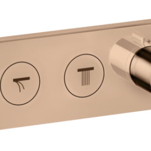 Modul termostatu Select 530/90 s podomítkovou instalací, pro 3 spotřebiče | Polished Red Gold