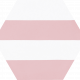 Dlažba Porto Capri Pink Hex. | 220x250 | mat