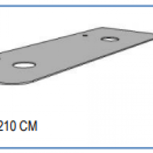 Deska se zaoblením na obou stranách | lakované saténové extra čiré sklo | 1200 x 5 x 500 |