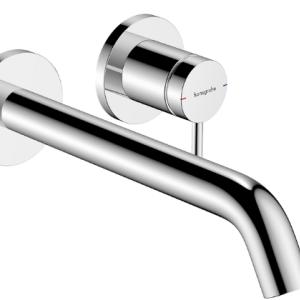 Tecturis S Páková umyvadlová baterie pod omítku, montáž na stěnu, EcoSmart+ s výtokem 22,5 cm | chrom