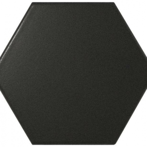 Obklad Scale Hexagon Black | 124 x 107 | mat