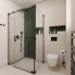 Moderní koupelna BIRN - Pohled do sprchového koutu