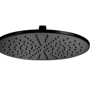 Showerhead Jazz | wall mounted | Ø 200 | circular | chrome black ground