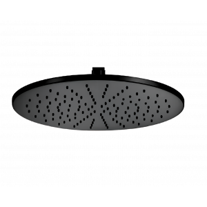 Sprchová hlavice Jazz | závěsná | Ø 200 mm | kruhová | chrom černý broušený