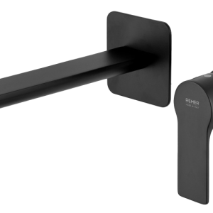 Wash basin faucets wall concealed | 180 | lever | black mattte | ENERGY