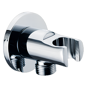 Držák sprchy s vyústěním pro podomítkové baterie, 1/2´´, stainless steel color