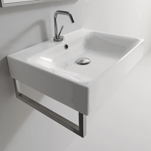 Umyvadlo CENTO 800 x 450 x 125 | závěsné nebo na desku | s otvorem pro baterii