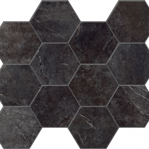 Hexagon Evostone Graphite | 300x340 | mat
