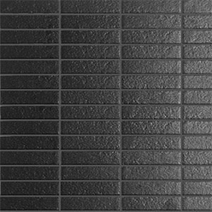 Mozaika Lines Black | 18x78mm | mat