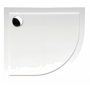 Sprchové vaničky z litého mramoru | RENA R55 L | 900 x 800 | bílá