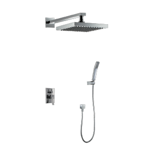 Sprchový set | podomítkový pákový | se závěsnou hlavicí 205x205 | chrom lesk | CAE 780