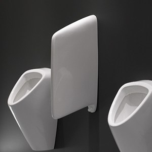 Urinální dělící stěna RION | bílá