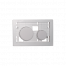 Ovládací WC modul  Loop s bílými tlačítky z plastu bez desky