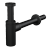 Sifon s kalovým válcem | černá | DN32