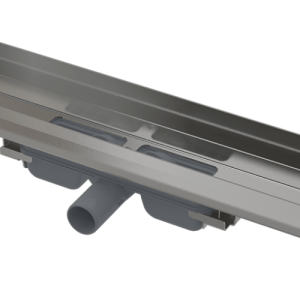 APZ116 Wall Low | Podlahový žlab s okrajem pro plný rošt a s pevným límcem ke stěně | 950