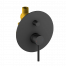 Podomítkový modul Circulo | dvoucestný | pákový tlakový | černá mat
