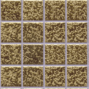Keramická Mozaika METALLIC | 25x25 mm | zlatá relief mat/lesk