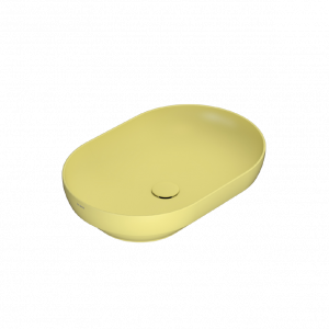 Umyvadlo T-EDGE | 600x410x140 mm | Hořčicově žlutá mat