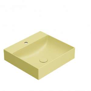 Umyvadlo T-EDGE | 500x470x120 | Hořčicově žlutá mat