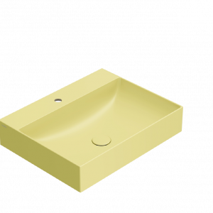 Umyvadlo T-EDGE | 600x470x120 | Hořčicově žlutá mat