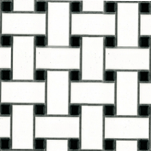 Keramická Mozaika MIX FORMATS | bílá, černá - lesk