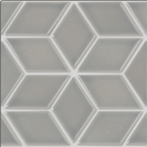 Keramická Mozaika QUADRIO | 48x48 mm | šedá lesk