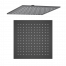 Sprchová hlavice CUBE | závěsná | 300 x 300 mm | čtvercová | černá mat