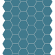 Dlažba HEXA Cadet Blue | 160x140 | mat