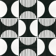 Dlažba Caprice Deco Moonline B&W | 200x200 | mat