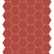 Dlažba HEXA Cherry Pie | 160x140 | mat
