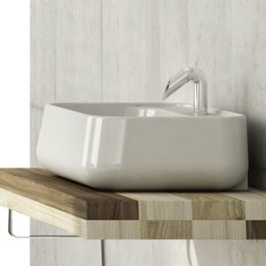 Sink CATINO 600 x 420 x 180 | counter | white