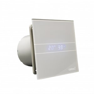 E-100 GTH koupelnový ventilátor axiální s automatem, 4W/8W, potrubí 100mm, stříbrná