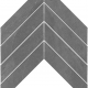 Chevron Brazilian Slate Elephant Grey | 120x530 | mat