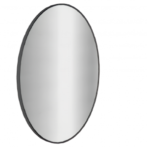 Koupelnové podsvícené LED zrcadlo SHIELD | 800 x 800 mm | senzor | černá