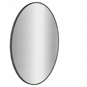 Koupelnové podsvícené LED zrcadlo SHIELD | 800 x 800 mm | senzor | černá