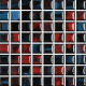 Mozaika Fantasy 68 Blue & Red & Black Mix | 18x18mm | lesk