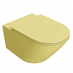 WC Forty3 | 570x360x330 mm | závěsné | Hořčicově žlutá mat | Rimless