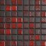 Mozaika Fusion 30 Black & Red | 18x18mm | lesk